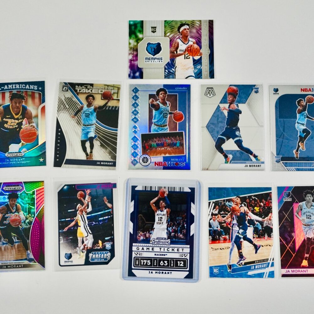 11x Ja Morant RC Color #'d SP RC Lot Memphis Grizzles $$$